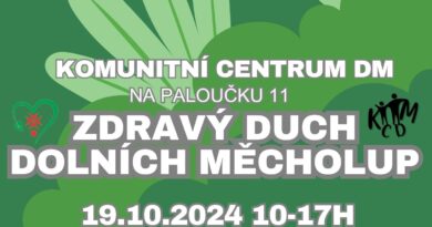 Pozvánka na akci Zdravý duch Dolních Měcholup, která se koná 19.10.2024 od 10-17 hodin