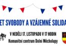 Pozvánka na akci 35 let svobody a vzájemné solidarity