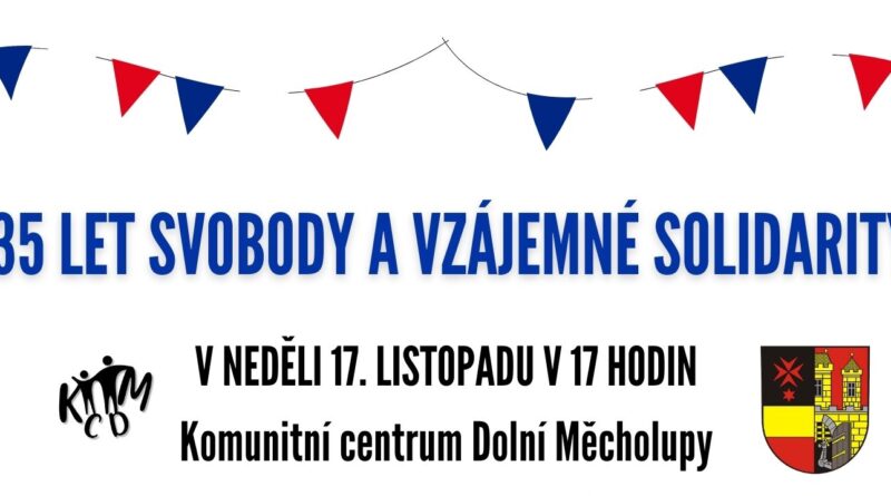 Pozvánka na akci 35 let svobody a vzájemné solidarity