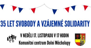 Pozvánka na akci 35 let svobody a vzájemné solidarity