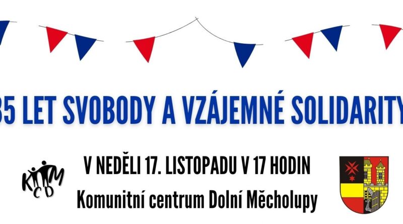 Pozvánka na akci 35 let svobody a vzájemné solidarity